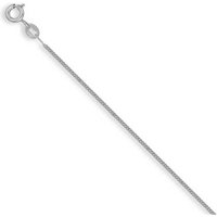 925 Sterling Silver Curb Chain Necklace - Hypoallergenic, Adjustable Length, Minimalist Classic Jewellery | Wowcher