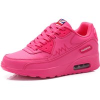 Women's Nike PU Leather Air Cushion Sports Shoes, UK3.5, Black | Wowcher