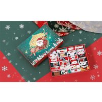 Unisex Christmas Socks Advent Calendar - 12 Pairs, Festive Gift for Adults & Teens | Wowcher