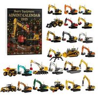 Kids Construction Toy Advent Calendar - 24 Heavy Machinery Surprises - Toy Countdown for Kids & Collectors | Wowcher