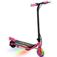 PRICE DROP! Electric Scooter for Kids - Outdoor Ride-On, Dual Brakes, Lights, Ages 6-14, Pink | Wowcher