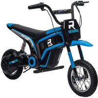 24V Battery-Operated Outdoor Electric Motorbike for Kids - Ages 8-12, Adventure Ride-On Toy, Blue | Wowcher