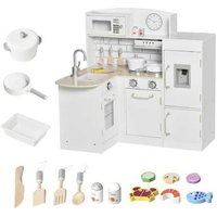 Kids Electronic Kitchen Toy Set - White - Ages 3+ - Educational Pretend Play - Interactive Role Play | Wowcher