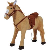 Interactive Plush Riding Horse Toy - Ages 3+, Battery-Operated, Realistic Sounds, Imaginative Play | Wowcher