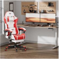EcoFurnix PU Leather Reclining Sofa Chair - Ergonomic Massage, Footrest, Modern Scandi Style | Wowcher