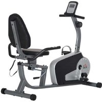 Magnetic Exercise Bike - Compact Adjustable Resistance Cardio Machine with LCD & Ergonomic Backrest, Black | Wowcher