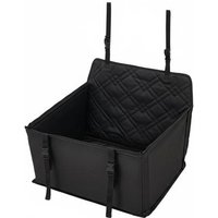 Waterproof Pet Car Seat Bed with Built-In Safety Strap - Black | Wowcher