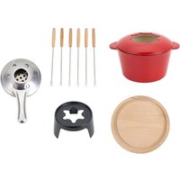 2L Cast Iron Non-Stick Fondue Pot Set with Six Forks | Wowcher