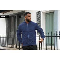 Men's Lightweight Faux Suede Jacket, S-UK 6, Black | Wowcher