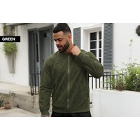 Men's Lightweight Faux Suede Jacket, S-UK 6, Black | Wowcher