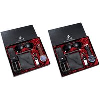 6Pc Men's Accessory Gift Set - Quartz Watch, Leather Wallet, Belt & Sunglasses | Wowcher