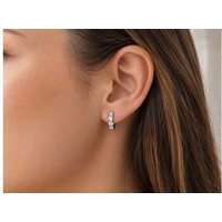 D/VVS 1.00Ct Moissanite 925 Sterling Silver Hypoallergenic Hoop Earrings for Women | Wowcher