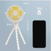 CUQOO Mini Portable 3-Speed Octopus Desk Fan with 4000mAh Battery | Wowcher