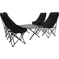 Portable Folding Camping Table Set with 4 Chairs | Wowcher
