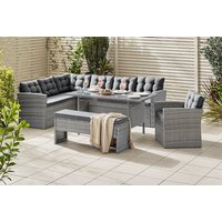 Marbella Grey 8-Seater Dining Table Set | Wowcher