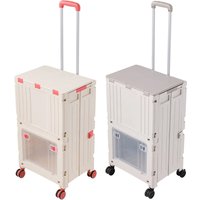 2-Tier Folding 72L Shopping Trolley | Wowcher