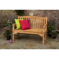 Kingsbury or Tenbury Solid Teak Garden Bench | Wowcher
