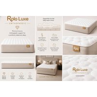 ROLO Luxe Firm Support Hybrid Mattress - Six Sizes | Wowcher