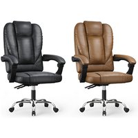 High Back Office Chair with Inflatable Lumbar Support | Wowcher