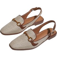 UK3: Women's Metallic Buckle Decor Flat Sandals | Wowcher