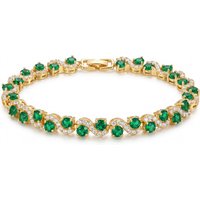 Cubic Zirconia Tennis Bracelet for Women - 10 Colour Options | Wowcher