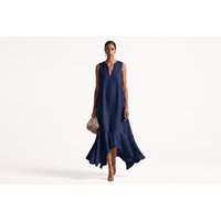 Black Women's Opaque V-Neck Midi Dress | Wowcher