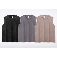 Men's Acid Wash Sleeveless Workout Tank - 3 Colours | Wowcher