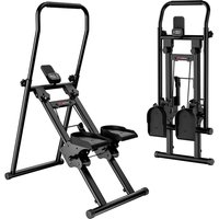 Foldable Stair Stepper with Adjustable Handlebar & LCD Display | Wowcher