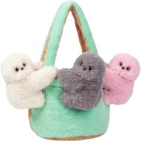 Unisex Grey Mirumi Interactive Plush Pet Handbag Accessory | Wowcher