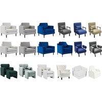 Single Seater Armchair - Colour & Fabric Options | Wowcher