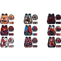 Spider Man 3-Piece Backpack, Lunch Bag & Pencil Case Set | Wowcher