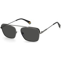 Polaroid Grey Aviator Sunglasses | Wowcher