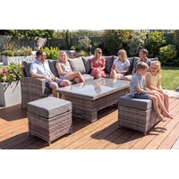9 Seater Harmony Corner Sofa with Rising Table | Wowcher