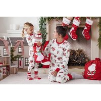 Unisex Black Family-Matching Santa Reindeer Christmas Pyjama Set | Wowcher