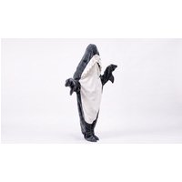 Unisex Dark Grey/M-UK8: Shark Onesie Blanket for Adults | Wowcher