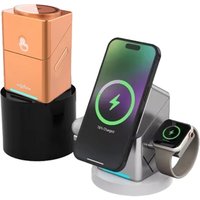 TriDock Pro 3-in-1 Fast & Wireless Charging Station for Multiple Devices | Wowcher