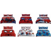 Superhero-Themed Quilt Cover Set with Colourful Comic Hero Prints | Wowcher