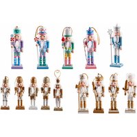 Christmas Wooden Nutcracker Figurine Set | Wowcher
