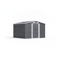 8Ft x 8Ft Metal Garden Tool Shed with Apex Roof | Wowcher