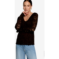 Langarm-Shirt unifarben