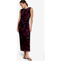 Mesh-Kleid mit Blumen