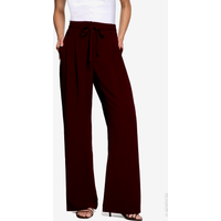 Elegante Stoffhose mit Bindegürtel