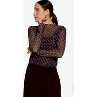 Halbarm-Shirt mit Muster
