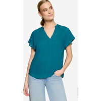 Bluse transparent mit V-Ausschnitt