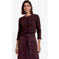Strickjacke Damen mit Rüschen