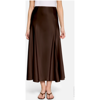 Satinrock Maxi mit Gummibund