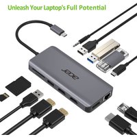 Acer Adaptador Hub Type-C 12 en 1 | Plata