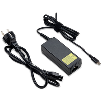 Acer Adaptateur 45W Type-C pour Ordinateurs Portables| Câble d'alimentation EU