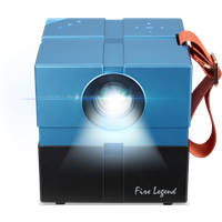 AOPEN Portable LED QH12a, Entry/HD Projector, 1280×720 Resolution, 135 lm Brightness, Blau