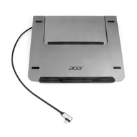 Notebook Stand with a 5 in 1 Docking Station integrated